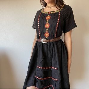 Free People Embroidered Floral Dress